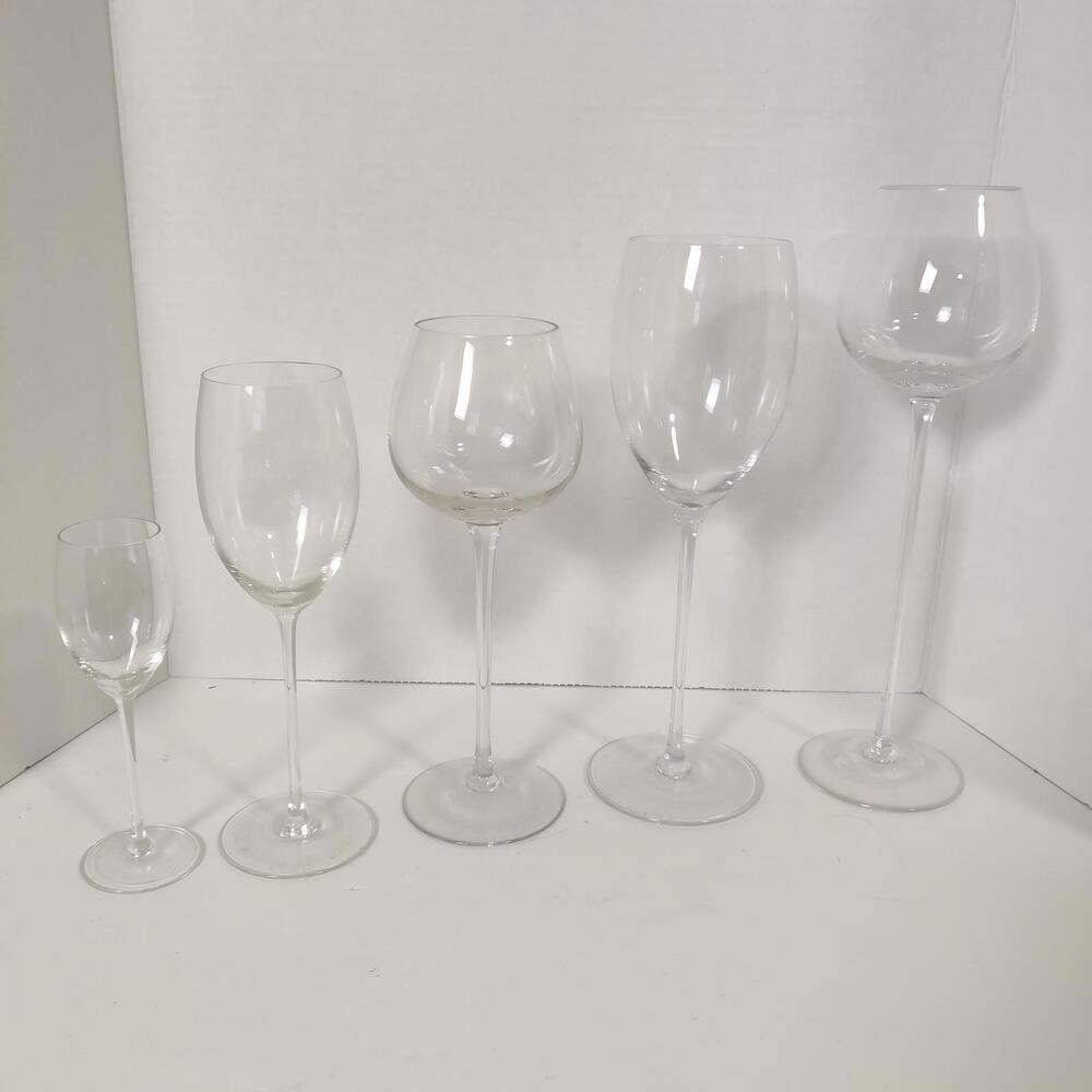 Vintage Wine Glass Set of 5 Gift Christmas Party